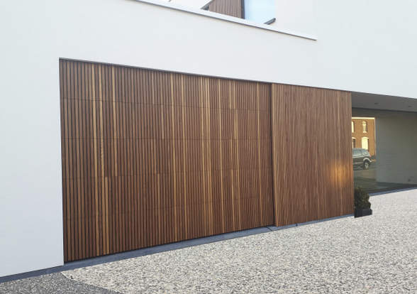 Portes sectionelle aspect bois/alu  - Hörmann - Montré & Laga