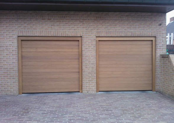 Portes sectionelle aspect bois/alu  - Hörmann - Montré & Laga