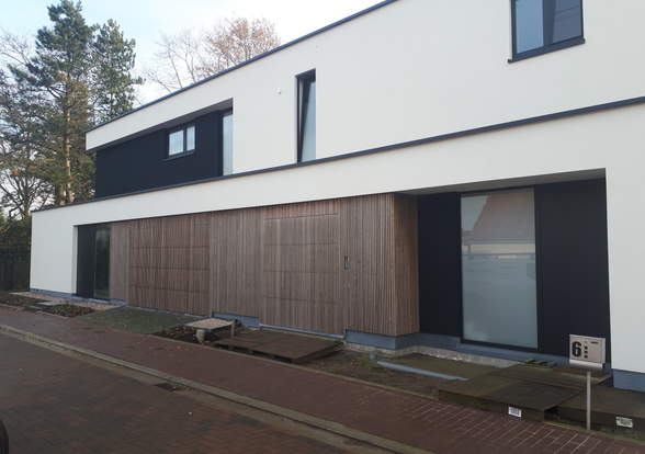 Portes sectionelle aspect bois/alu  - Hörmann - Montré & Laga