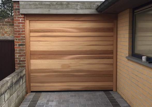 Portes sectionelle aspect bois/alu  - Hörmann - Montré & Laga