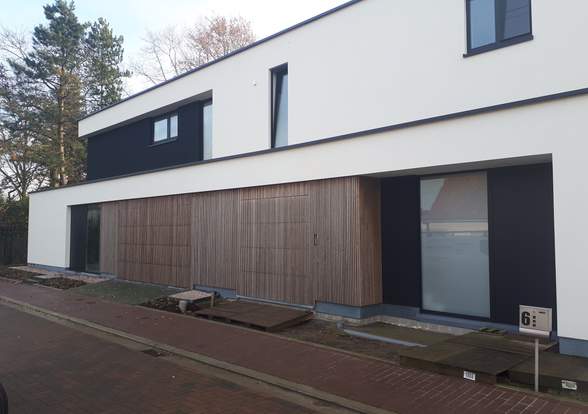 Portes sectionelle aspect bois/alu  - Hörmann - Montré & Laga