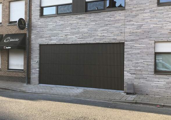Sectionaalpoorten, belegd met hout/aluminium - Hörmann - Montré & Laga